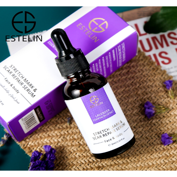 Estelin Lavender Essential Oil Extract Stretch Mark & Scar Repair Serum